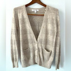 Beige/ taupe forever 21 cardigan (large)